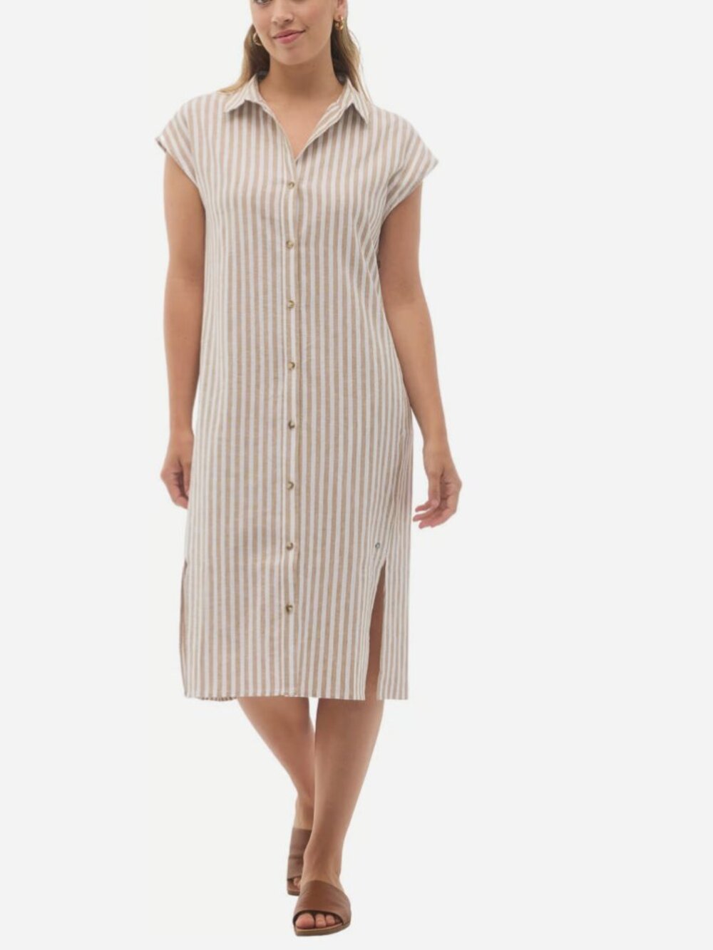 FIG - Kelly Linen Blend Summer Dress - Size S - BNWT